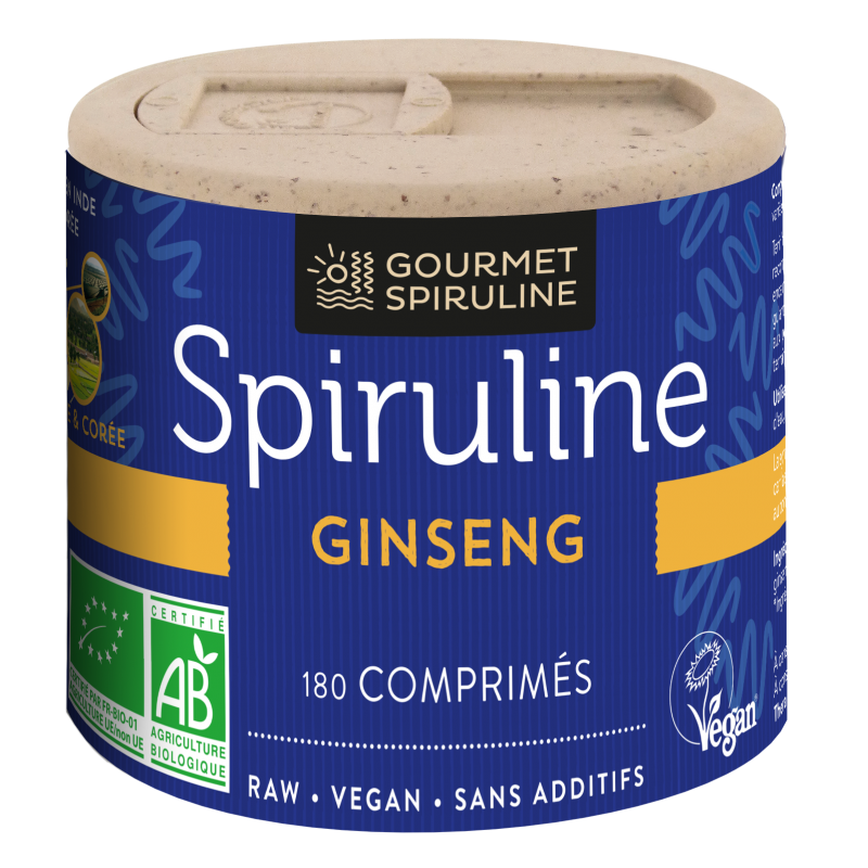 spiruline, ginseng, bio, vegan spiruline, ginseng, bio, vegan