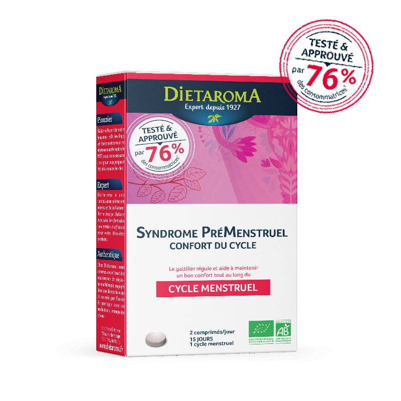 Syndrome PréMenstruel - confort du cycle - Dietaroma